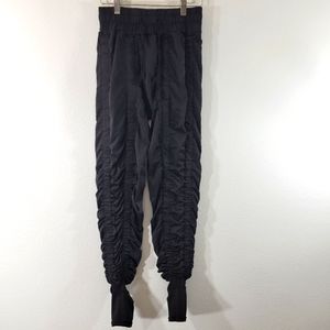 AGOGIE +20 black pull-on half-sock resistance band workout performance pants